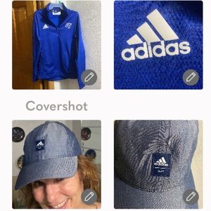 Adidas zip-neck w pockets Jersey M+ Adidas golf cap 🧢